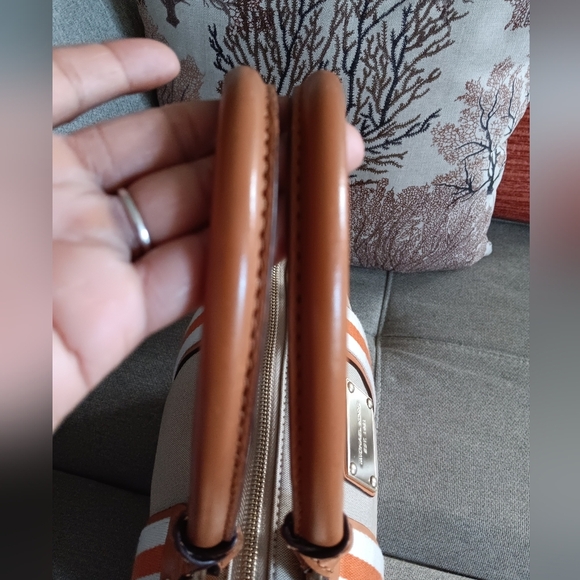 Michael Kors Canvas Varsity Stripe Tote - Picture 4 of 11